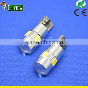 W5W 194 T10 6 Pcs Led 5630 SMD Canbus Auto Led Light With Lens Projector thumbnail-2
