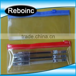 Clear PVC Pencil Packing Bag Plastic Zip Top Slider Zipper Pvc Pencil Bag for Kids Quality Choice thumbnail-3