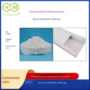 1.2mm v0 Low-smoke Zero-halogen Flame-retardant Pc/abs Alloy Special for Cable Trays thumbnail-1