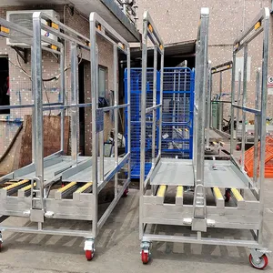 Warehouse Storage Cart With 360° Swivel Casters and Reinforced Steel Frame thumbnail-3