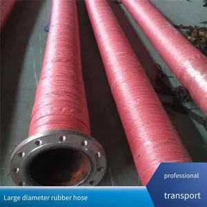 Customized Large-diameter Steel Wire Skeleton Rubber Hose, Reducing Suction and Discharge Hose for Negative Pressure and Wear-resistant Suction and Discharge of Cement Slurry thumbnail-4