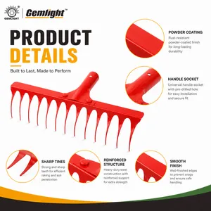 Agricultural Soil Rake for Agricultural Dealers Export Supply for Garden Cleaning African Dealer Channels Factory Bulk Order thumbnail-5