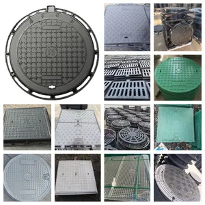 Jingdong EN124 Ductile Iron D400 Waterproof Manhole Cover ISO 9001:2000 Certified for Road Facilities Custom Casting Service thumbnail-1
