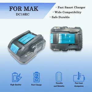 DC18RC High Speed Charger, 7.2-18V 3A 54W Max Replacement for MAK Hammer Drill,Impact Driver and Chain Saw Battery thumbnail-2