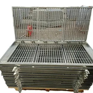 Custom-made Industrial Steel Floor Gratings for Roads and Bridges, Hot-dip Galvanized Steel Gratings, and Stainless Steel Gratings. thumbnail-5