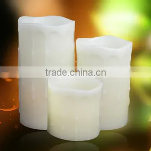 Color Box Milky Exterior Dancing Flame LED Candle thumbnail-3