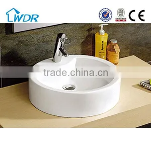 Made in China Ceramic Bathroom Counter Top Round Sink thumbnail-1