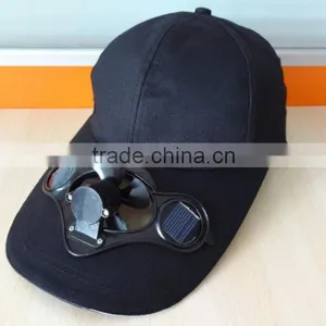 Custom Blank Blue Baseball Solar Fan Cap thumbnail-4