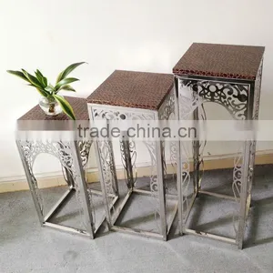 Display Antique Square Flower Stand thumbnail-1