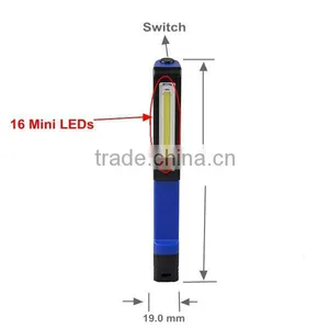 Plastic Portable Pen Shape LED Work Light Bar Torch 3*AAA LED Working Torch Light Quality Choice thumbnail-4
