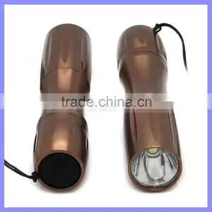 Promotion Gift AA Powered Slim Golden Flashlight thumbnail-1