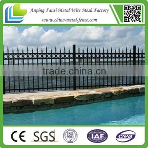 High Quality Residental and Commercial Wrought Iron Fencing for Sale thumbnail-1