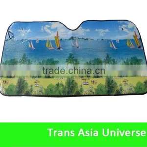 Cheapest Full Color Print Promo Logo Car Sun Shade thumbnail-1