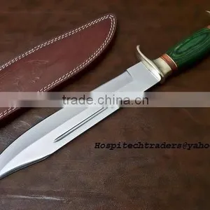 High Quality Custom Made Hunting Knives (420C / 440 c) Steel 11 Inch Blade Bowie Knife thumbnail-1