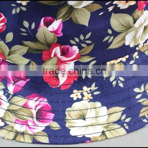 Wholesale 2015 Custom Fashion Short Brim Fabric Dyed Bucket Hat thumbnail-5