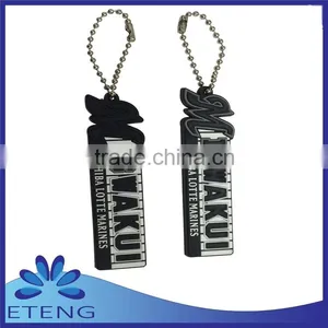 High-quality Economical Fashion Custom Design Rubber Keyring thumbnail-2