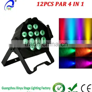 Stage Wash Light 12 LED PAR Can Stage Lighting RGBW Disco Party Lighting Projector thumbnail-1