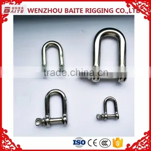 16 Years Experience China Suppiler Factory Price ss 304 D Shackle thumbnail-1