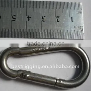 6mm Spring Snap Hook Ss304/316 Wire Rope Accesory thumbnail-2