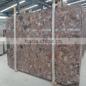Red Pepple Marble Stone Slab Price per Square Meter thumbnail-1