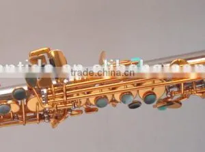 Brass Body Polished Curved Bell Soprano Saxophone Saxello thumbnail-6