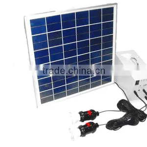 8w Mobile Home Solar System With 2 LED Lights,1*5VUSB,4*12V Output thumbnail-1