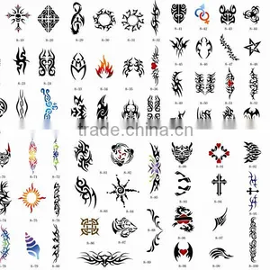 Airbrush Temporary Tattoo Stencil 100 Designs, BOOK 8 thumbnail-2