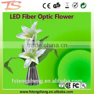Fiber Optic LED White Lily Flower Lights thumbnail-1