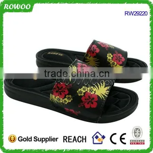 Flower Print Upper Slide Slipper Womam Beatiful Memory Foam Sandal Slipper thumbnail-4