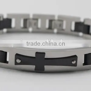 2016 Newest Fashion Stainless Steel Biker Chain Bracelet Men thumbnail-1