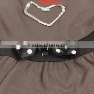 2016 Hot Sale Pet Summer T-shirt Fashion Design Pink/grey Dog Clothes thumbnail-5