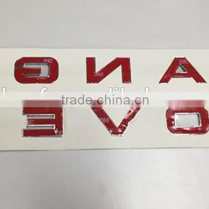 Hot Sale Unique 3D Plastic Raised Black/Chrome Letter Car Grille Emblem Badge thumbnail-4