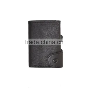 Leather Aluminium Cardholder Wallet for Bank Card/credit Card/id Card thumbnail-1