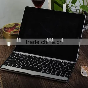 2013 Aluminum Alloy Pink Leather Case Bluetooth Keyboard for Ipad 2 thumbnail-1