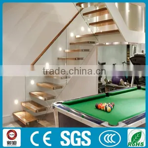 Indoor Prefabricated Removable Glass Wood Stairs thumbnail-1
