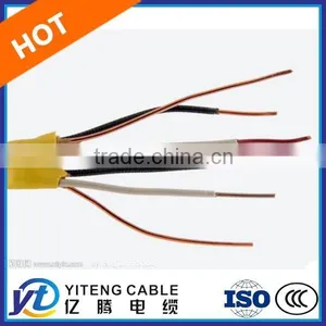 CU PVC Insulated PVC Jacket Twin Core With Earth Flat Cable BVVB thumbnail-1