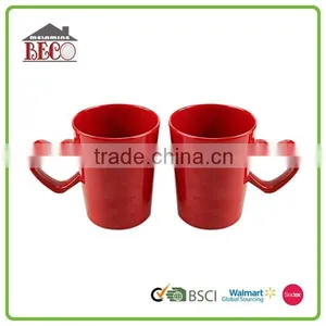 Wholesale Red Heart Handle Couples Mug Plastic Cup Holder thumbnail-1