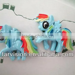 Hot Sale Flatback Resin Horse, Flat Back Resin Horse Cabochon for Phone or Hair Decorations thumbnail-1