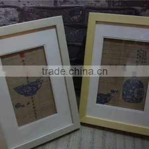 Ramie Cloth Printed Framed Painting for Home Decoration thumbnail-1
