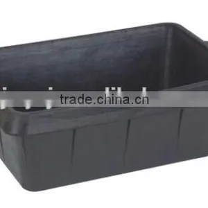 Rubber Buckets,feed Containers,square Groove for Feeding,rubber Horse Feeding Buckets thumbnail-1