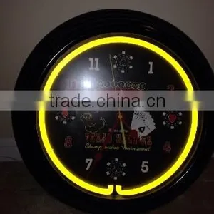 Promotional Neon Wall Clock Factory thumbnail-1