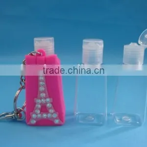 Hot Sale Plastic Hand Sanitizer Bottle With Silicone Holder, 30ml Cute Hand Gel Bottle thumbnail-3