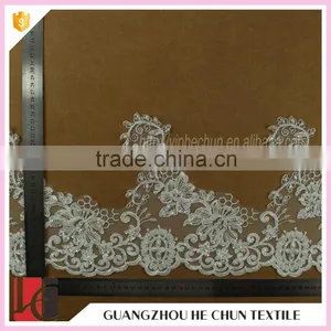 HC-2018-1 Hechun Ladies Fashion 3D White Guipure Lace Bridal Trim thumbnail-5