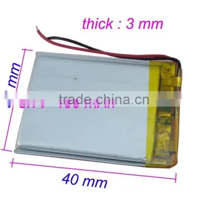 400mah Lipo Rechargeable Battery 3.7v 303040 thumbnail-1