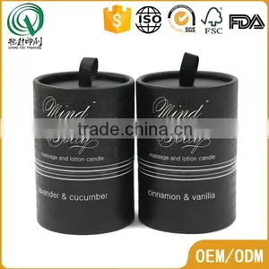 Special Black Custom Logo UV Printing Glossy Round Cardboard Box Wholesale thumbnail-2