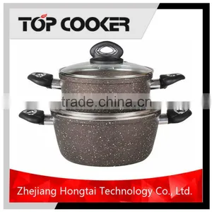 Forged Aluminum Non Stick Coating Stone Pot thumbnail-1