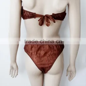 Factory Wholesale Disposable Panties Bra Set Ladies Underwear Sexy Bra And Panty New Design For Spa thumbnail-2
