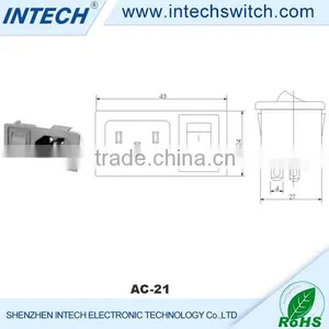 China Wholesale Custom ac Power Socket With Fuse thumbnail-1