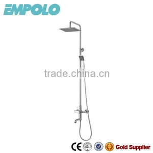 Wall Mounted Chrome Brass Durable Rain Shower Set 8104 thumbnail-1