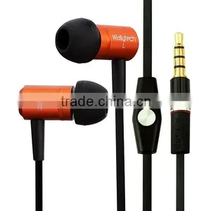 Flat Cable In-ear Earphone With Microphone for Iphone for Sumsung thumbnail-4